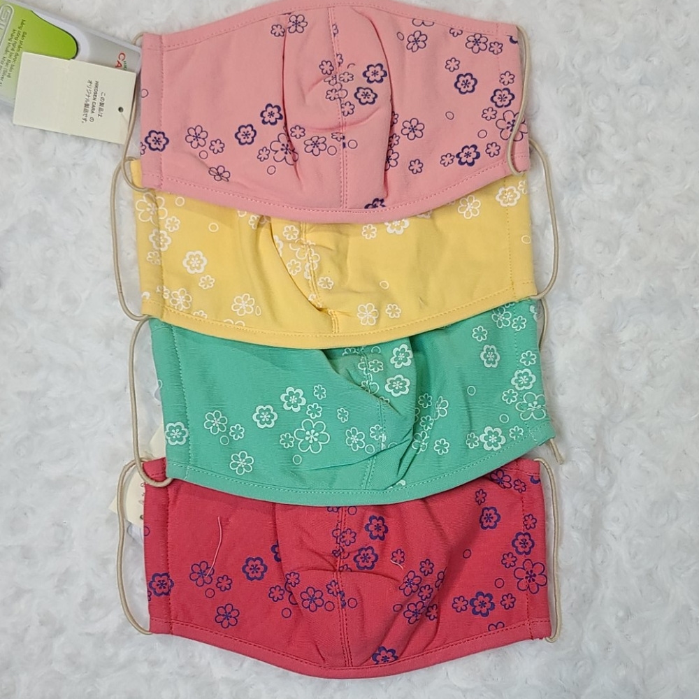 Set of mom n kid flowers print Hikosen Mask